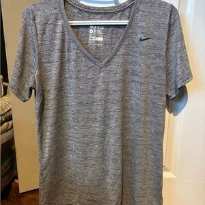 Nike Gray V-Neck T-Shirt
